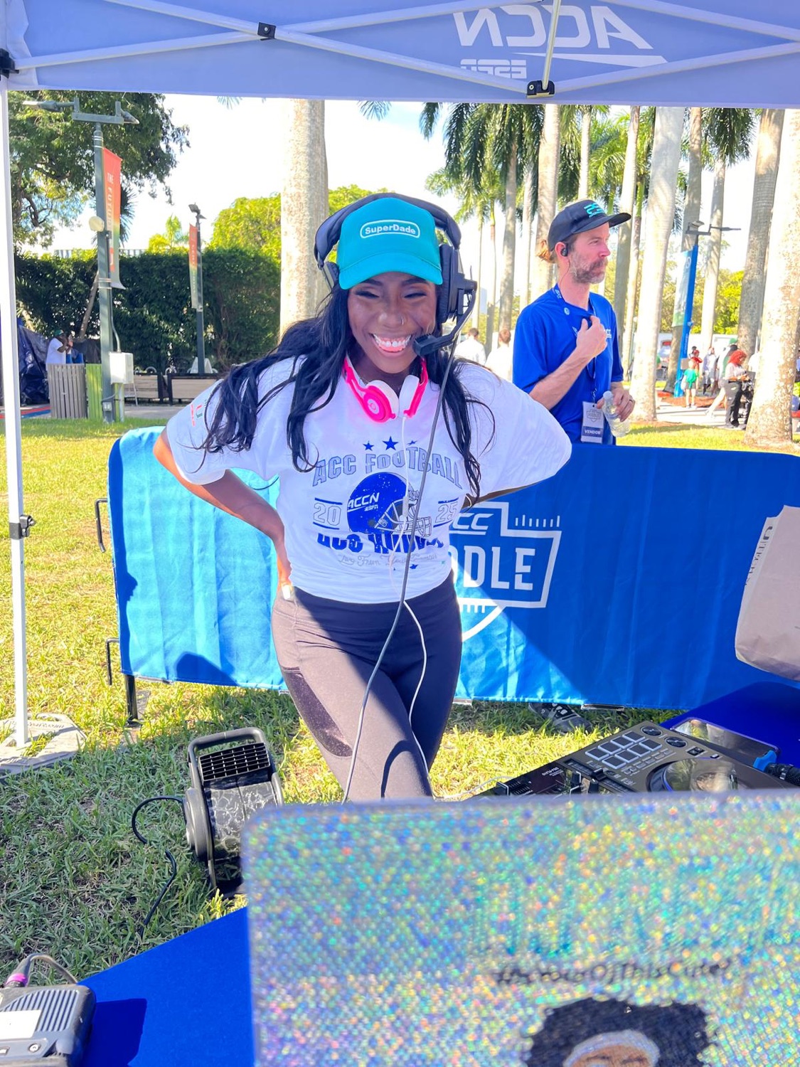 A REmixed Events female DJ at an outdoor event