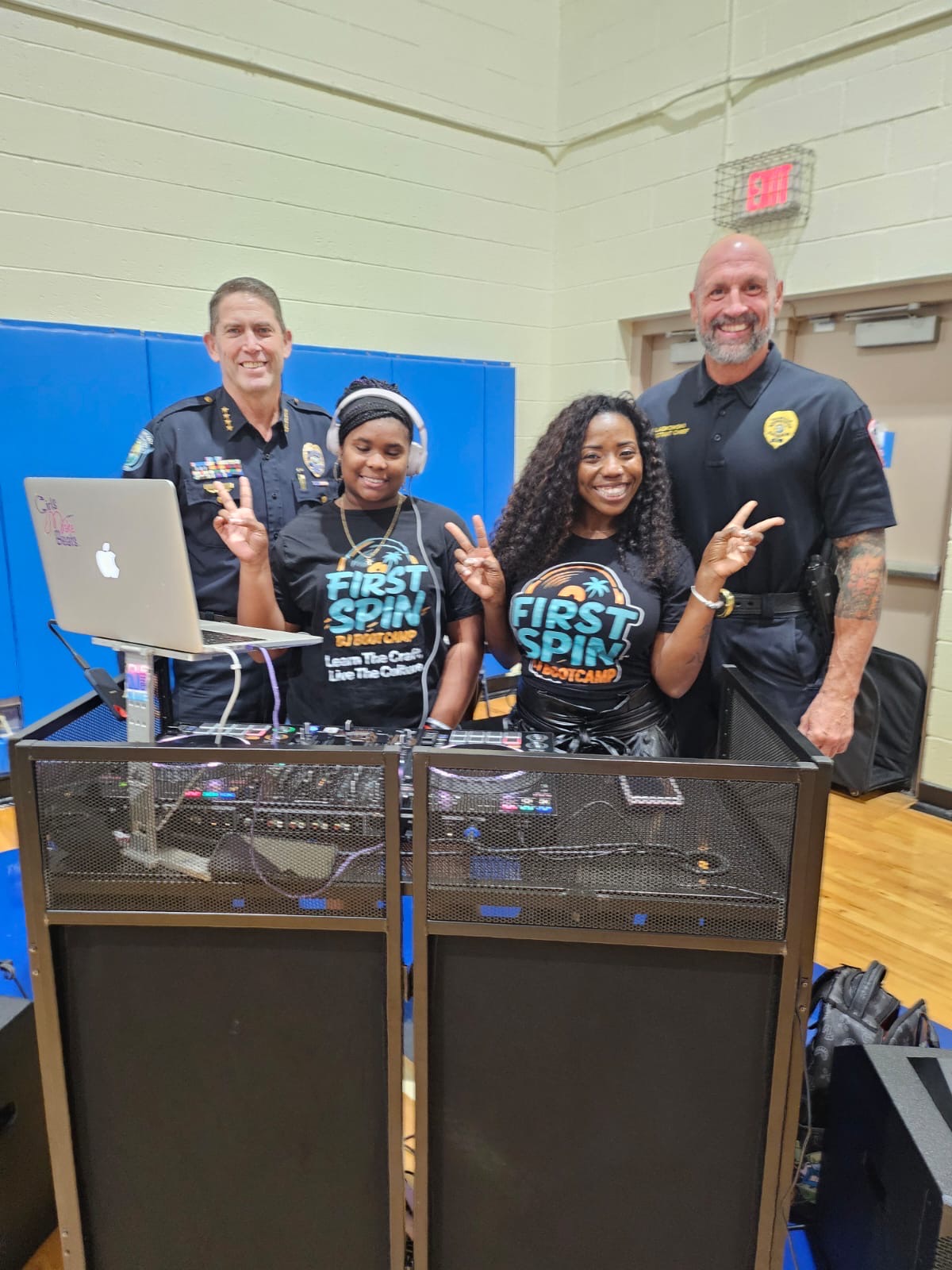 REmixed Events female DJs at a youth First Spin event